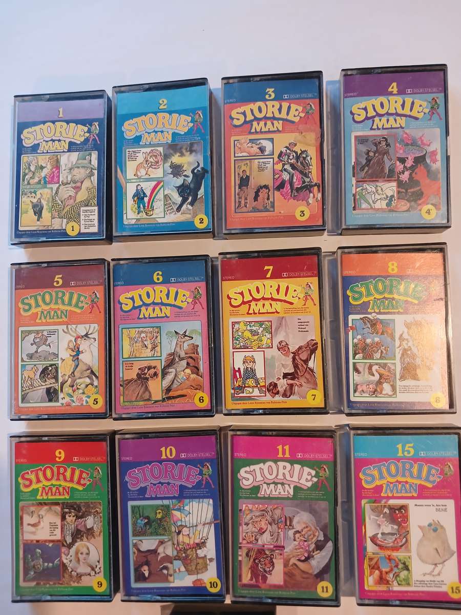 Storieman, 13 x Cassette, No. 1 - 11, 15 & 16