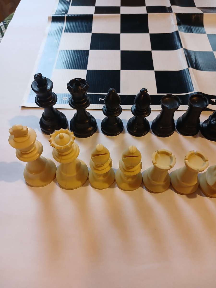 Chess Set with 50cm Silicone Foldable Mat