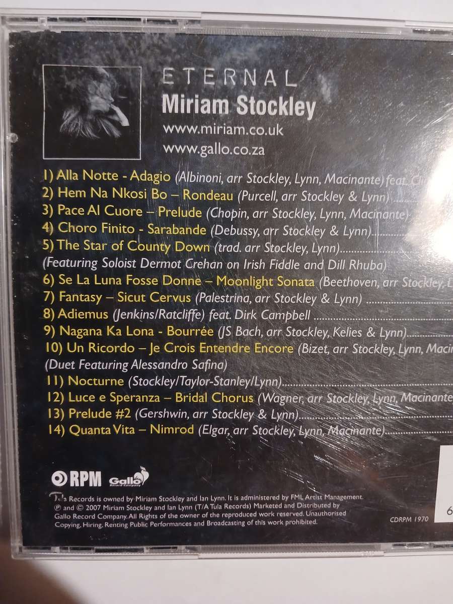 Miriam Stockley, Eternal CD