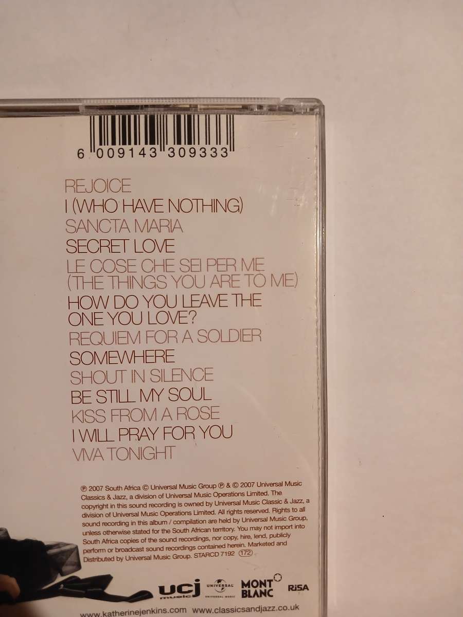 Katherine Jenkins, Rejoice CD