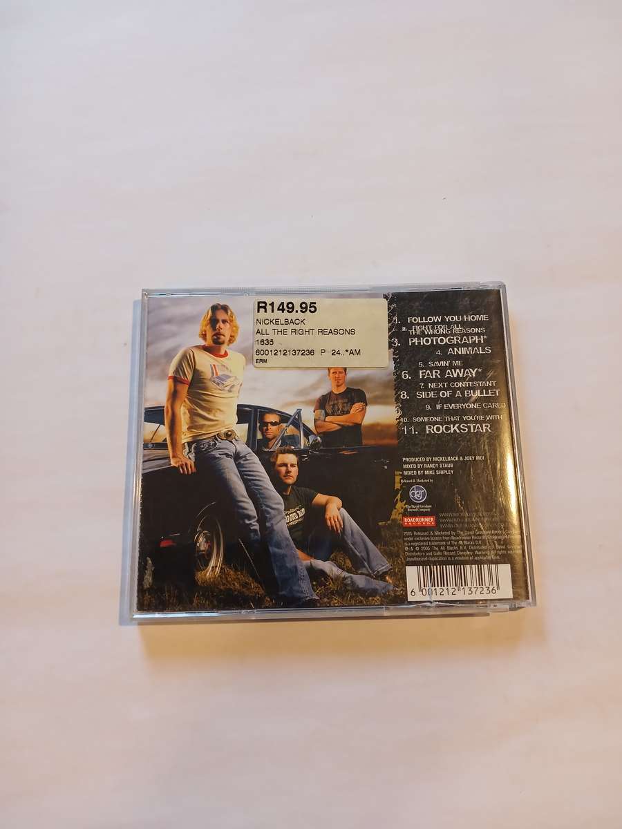 Nickelback, All The Right Reasons CD