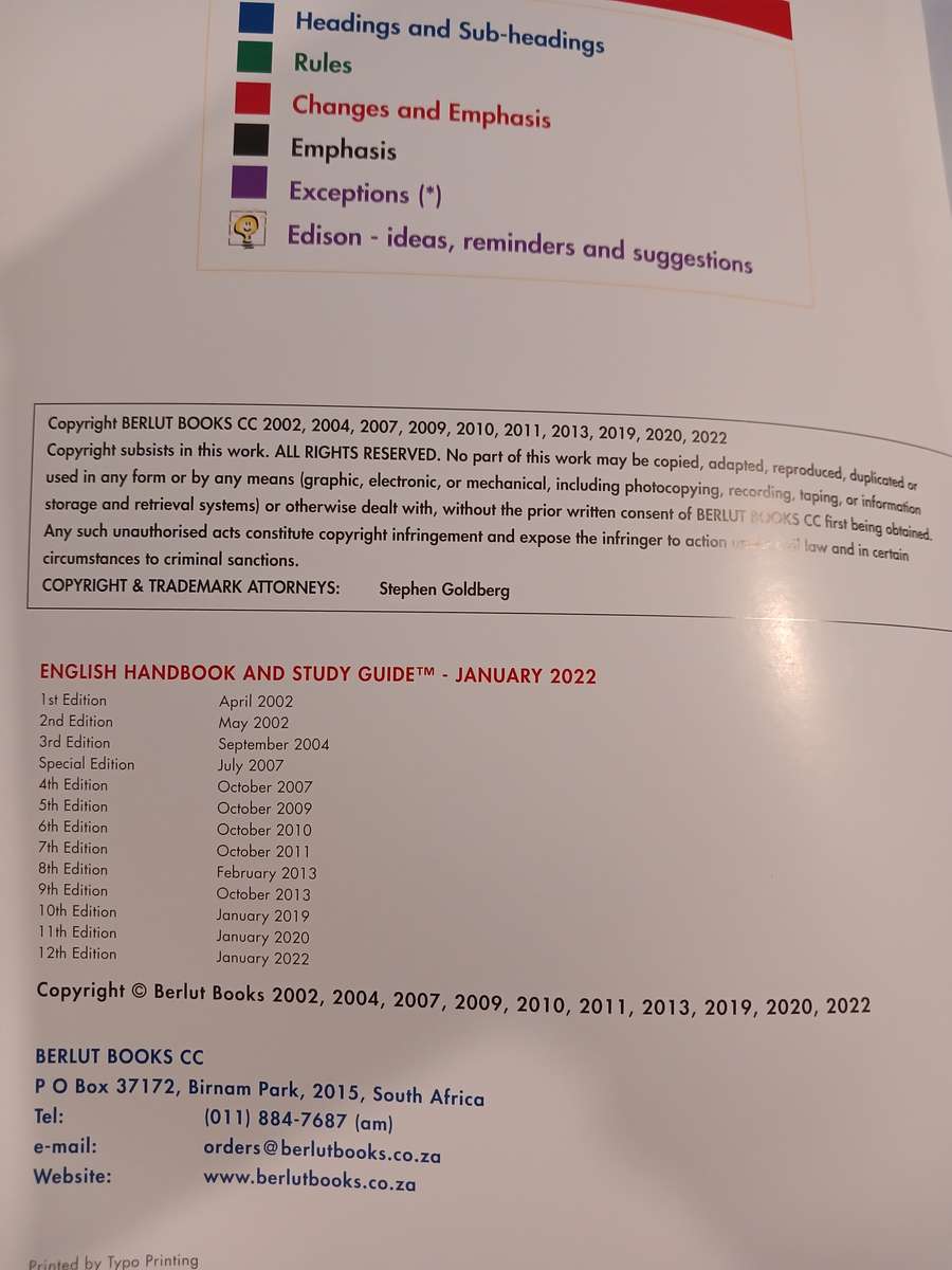 English Handbook and Study Guide, Beryl Lutrin and Marcelle Pincus