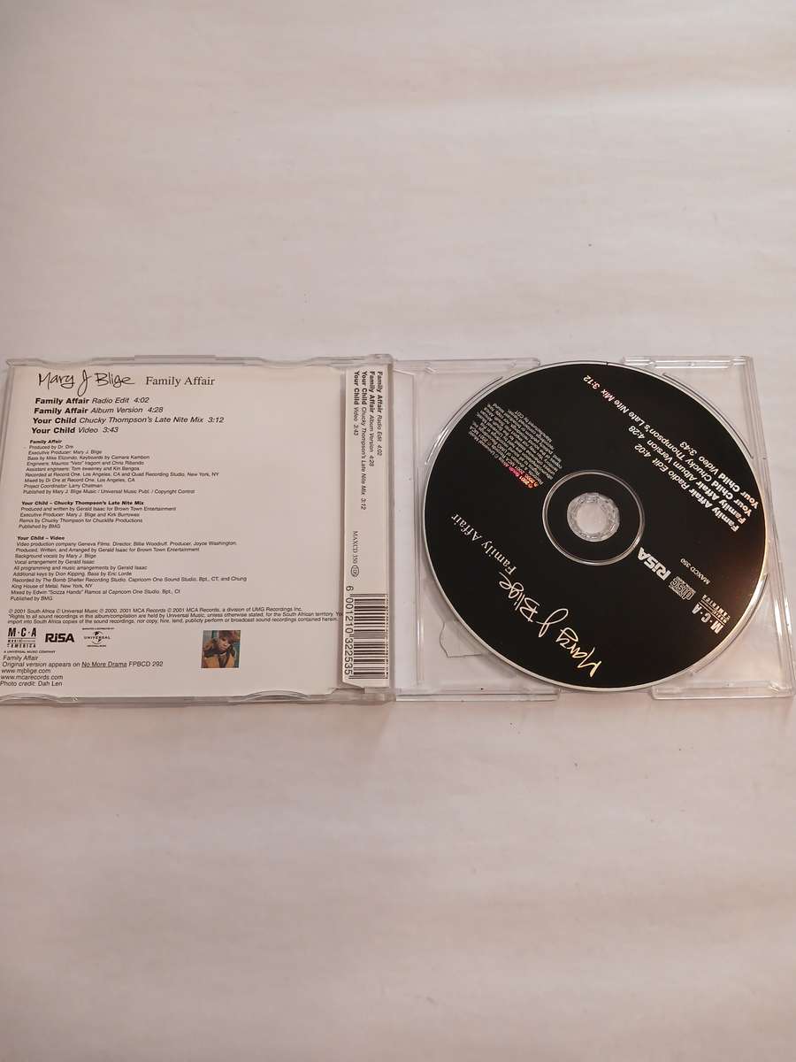 Family Affair, Mary J. Blige CD single
