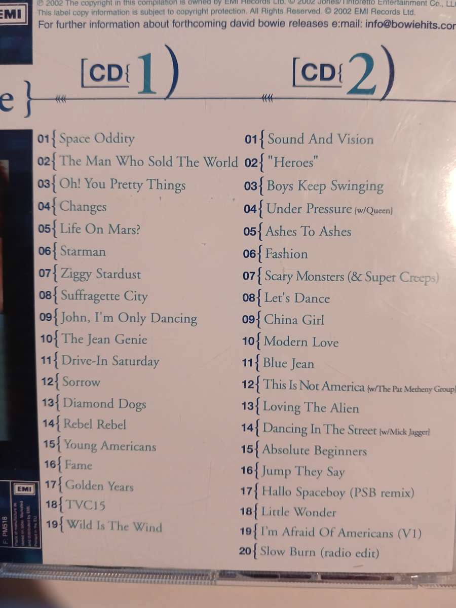 David Bowie, Best Of, 2 x CD, Europe