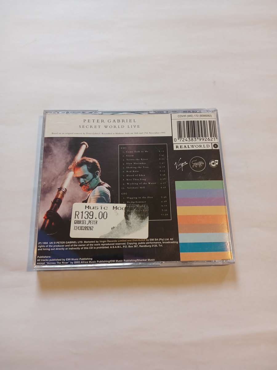 Peter Gabriel, Secret World Live, 2 x CD