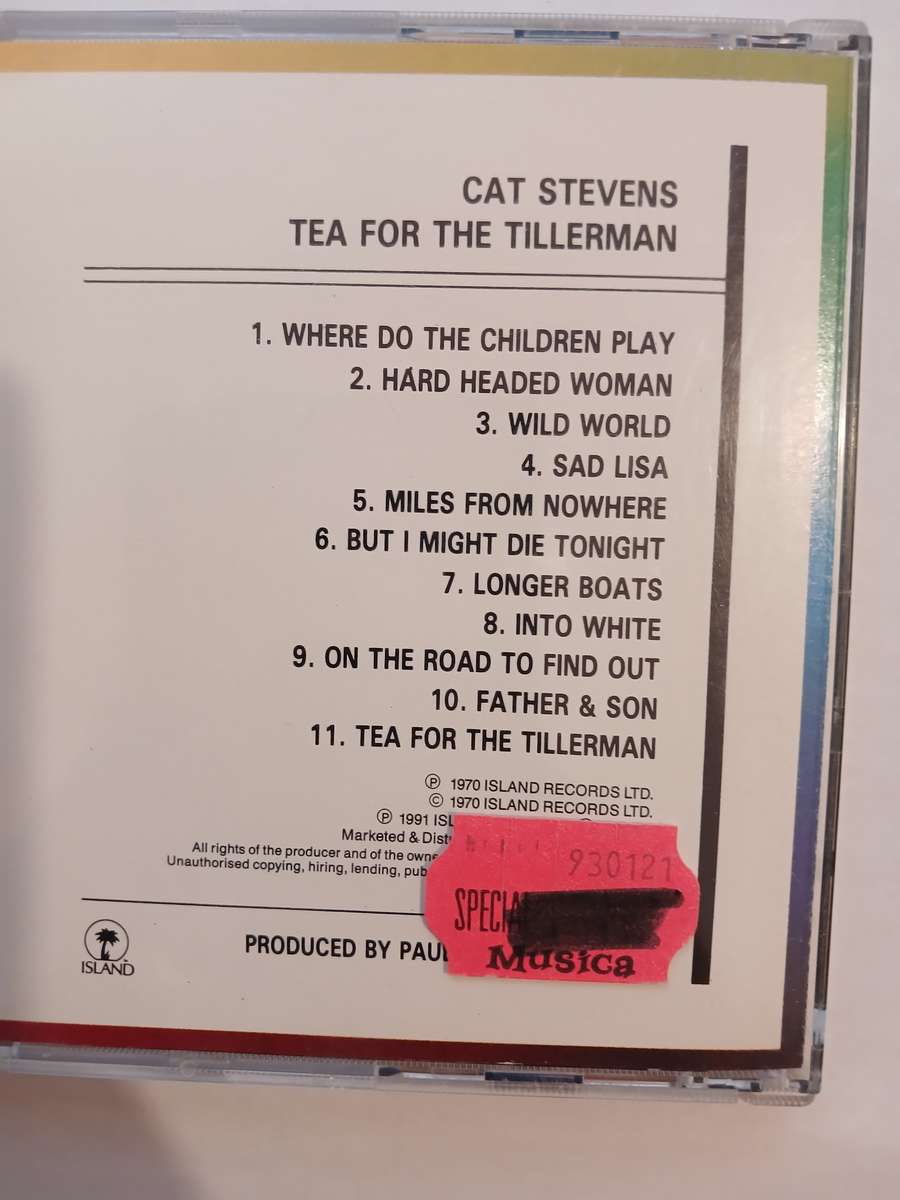 Cat Stevens, Tea for the Tillerman CD