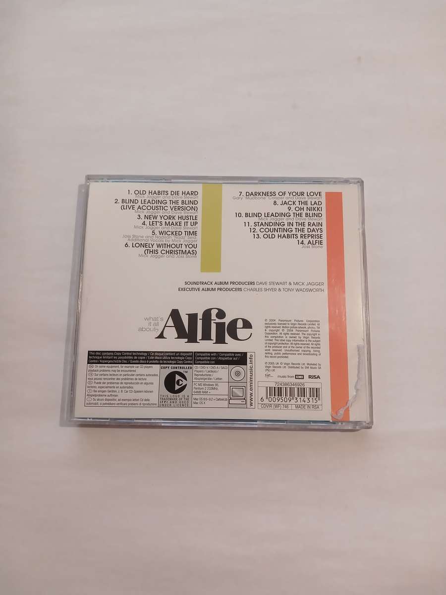 Alfie, Motion Picture Soundtrack CD