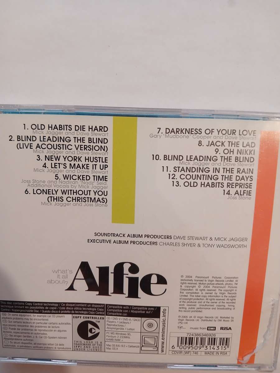 Alfie, Motion Picture Soundtrack CD