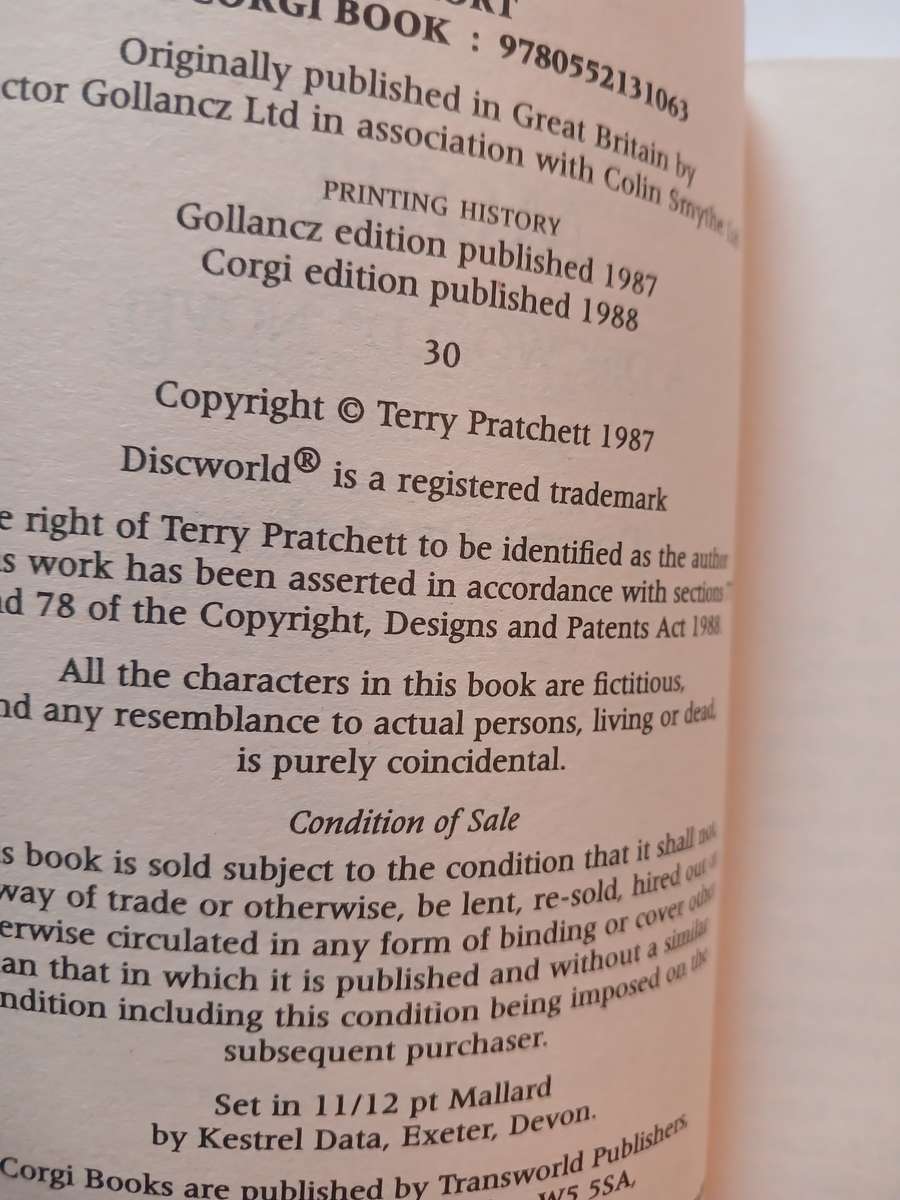 Mort, A Discworld Novel by Terry Pratchett