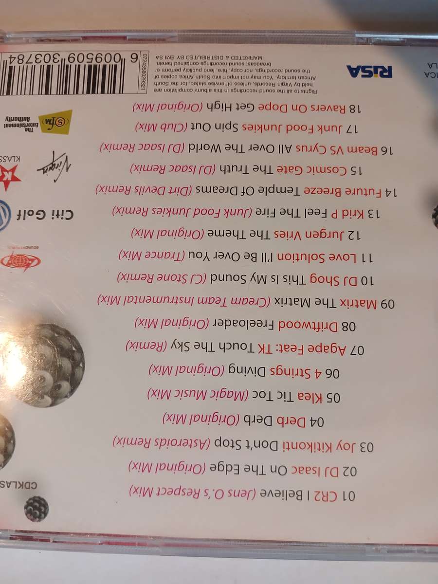 Derek 'The Bandit's' World of Dance 3, CD