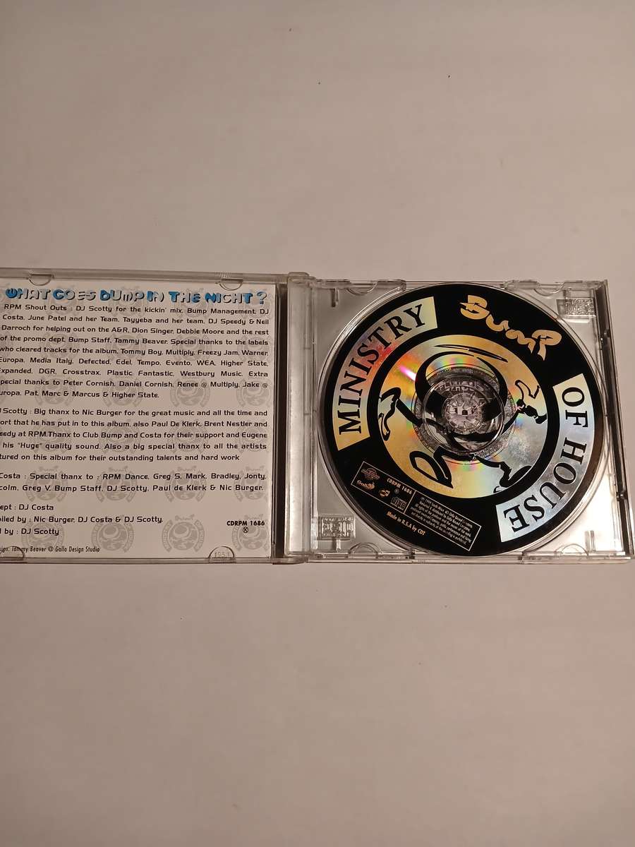Bump, Ministry of House, Mixed by DJ Scotty CD