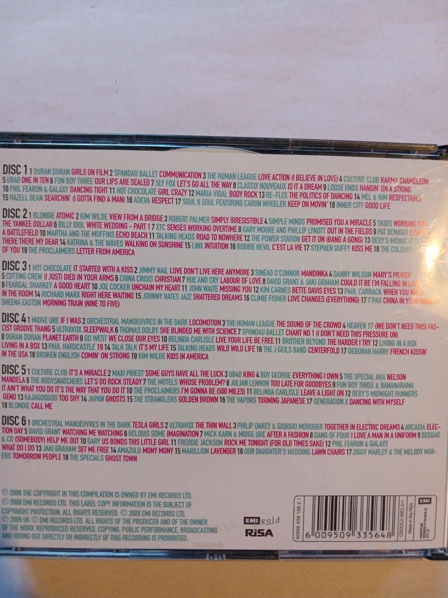 80's 110 Original Hits, 6 x CD