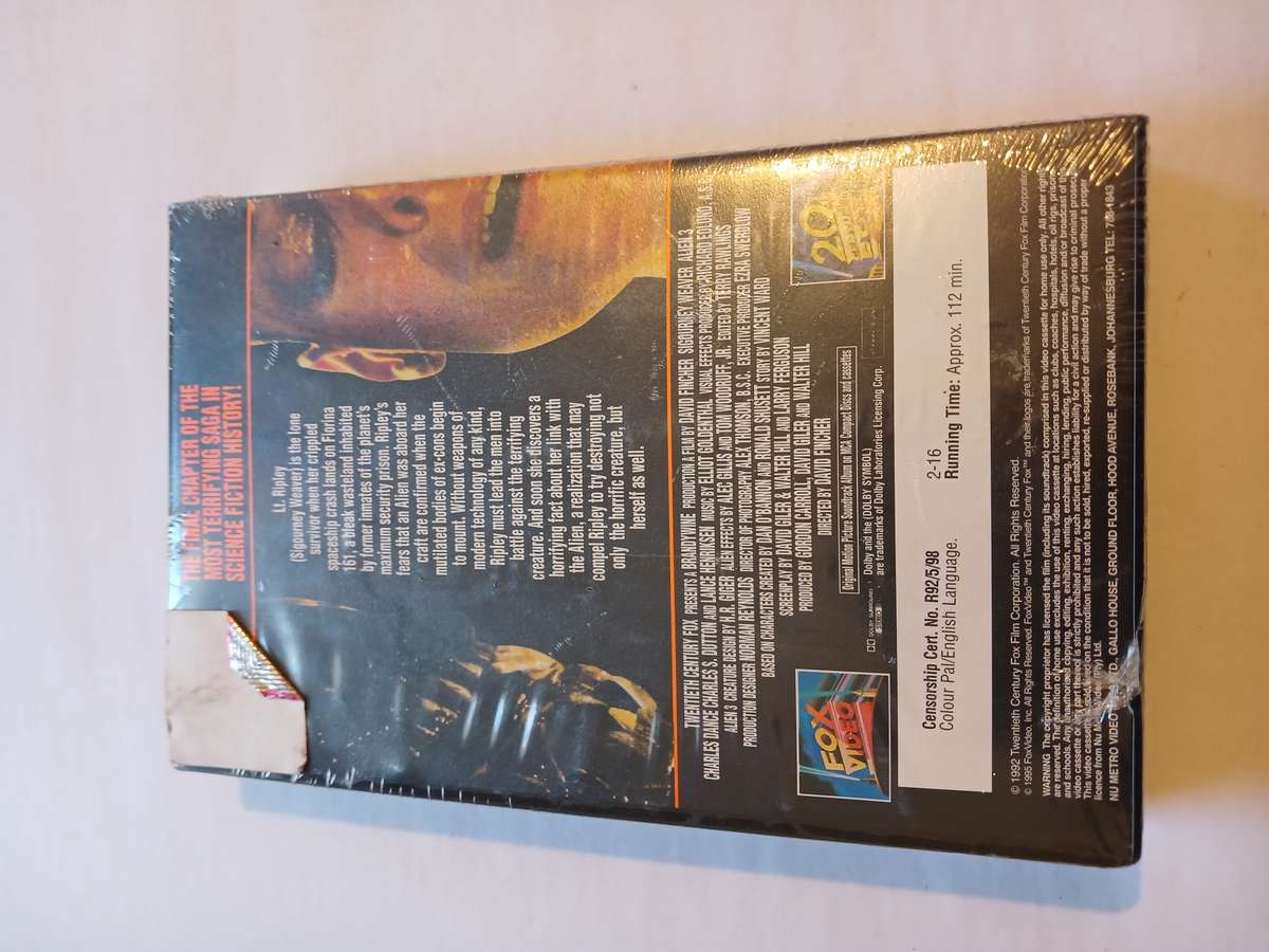 Alien 3 VHS, New