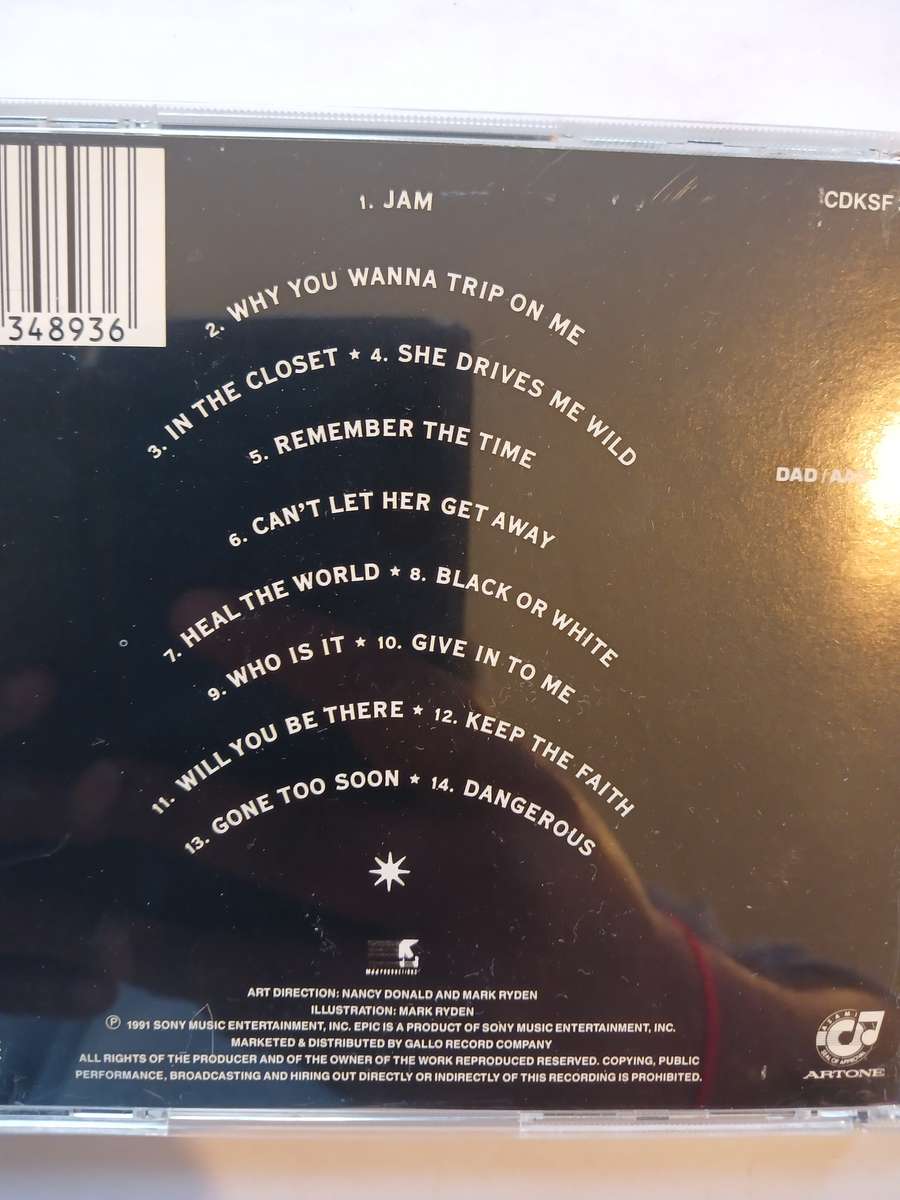 Michael Jackson, Dangerous CD