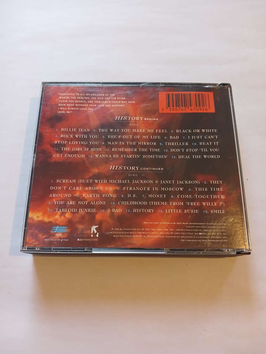 Michael Jackson, History, Past, Present and Future Book 1 CD, Remastered, EU