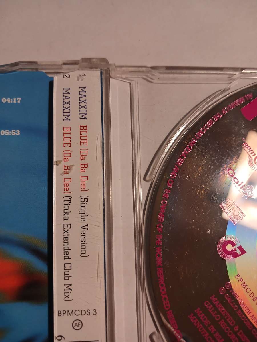 Maxxim, Blue (Da Ba Dee) CD single
