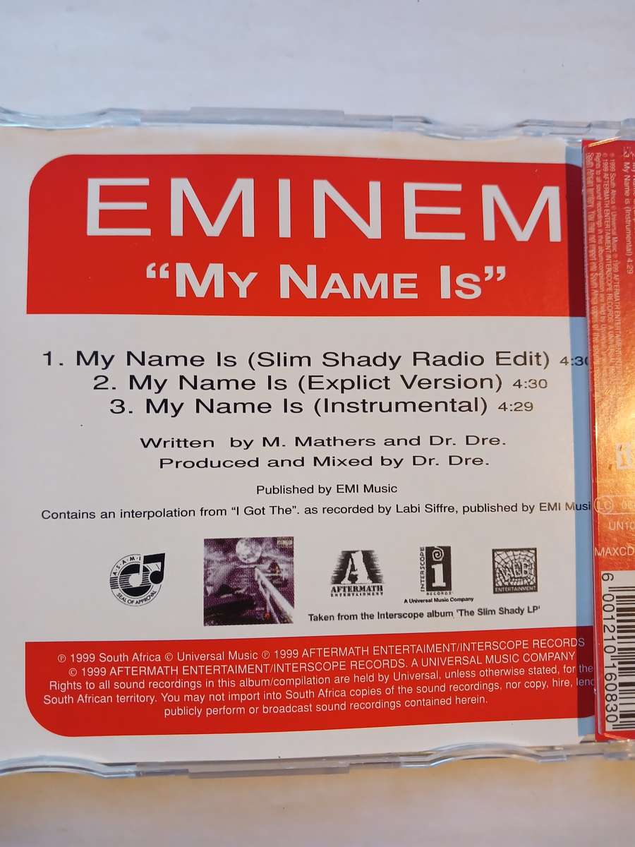 Eminem, My Name is CD single