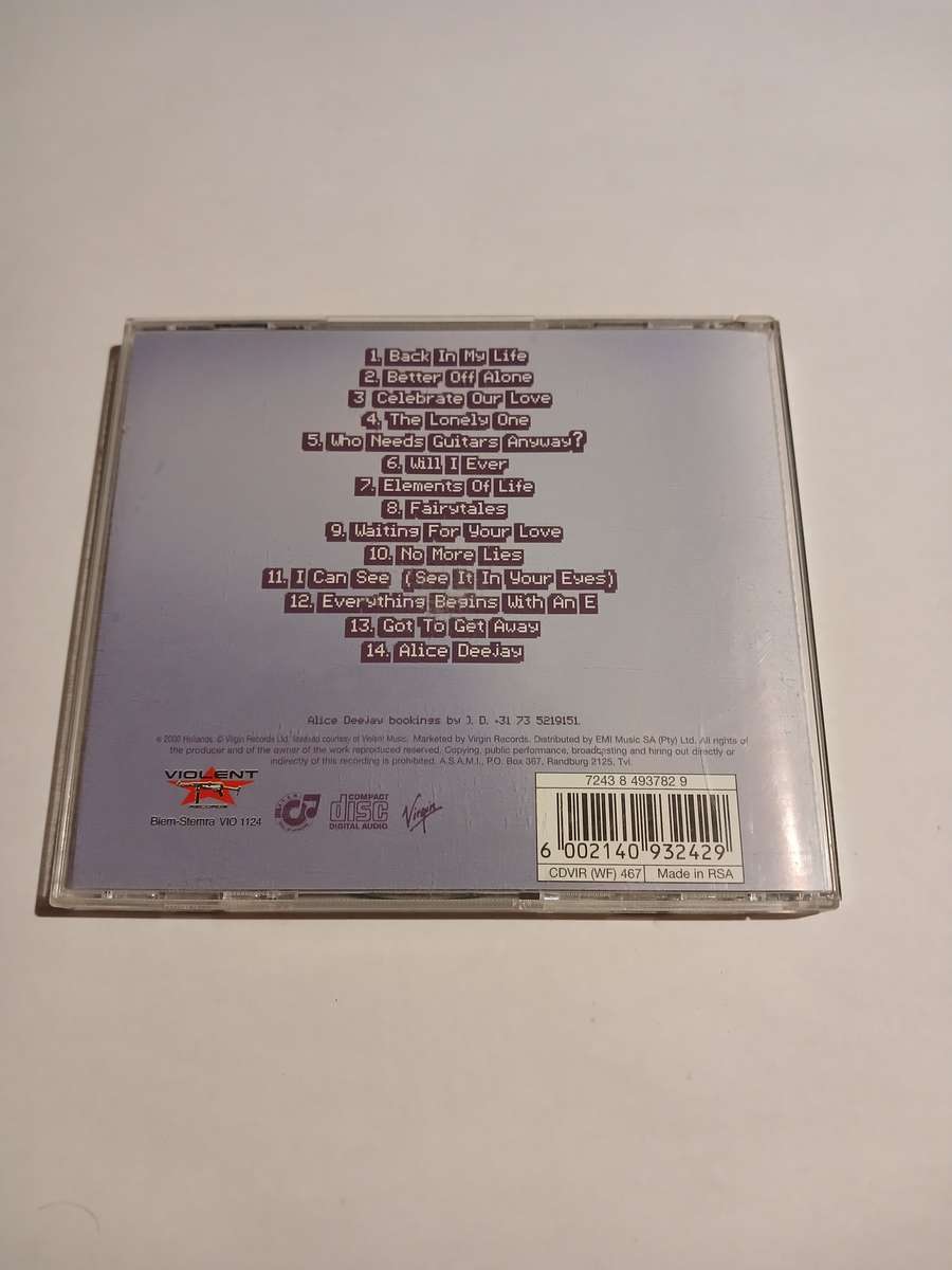 Alice Deejay, Who Needs Guitars Anyway? CD