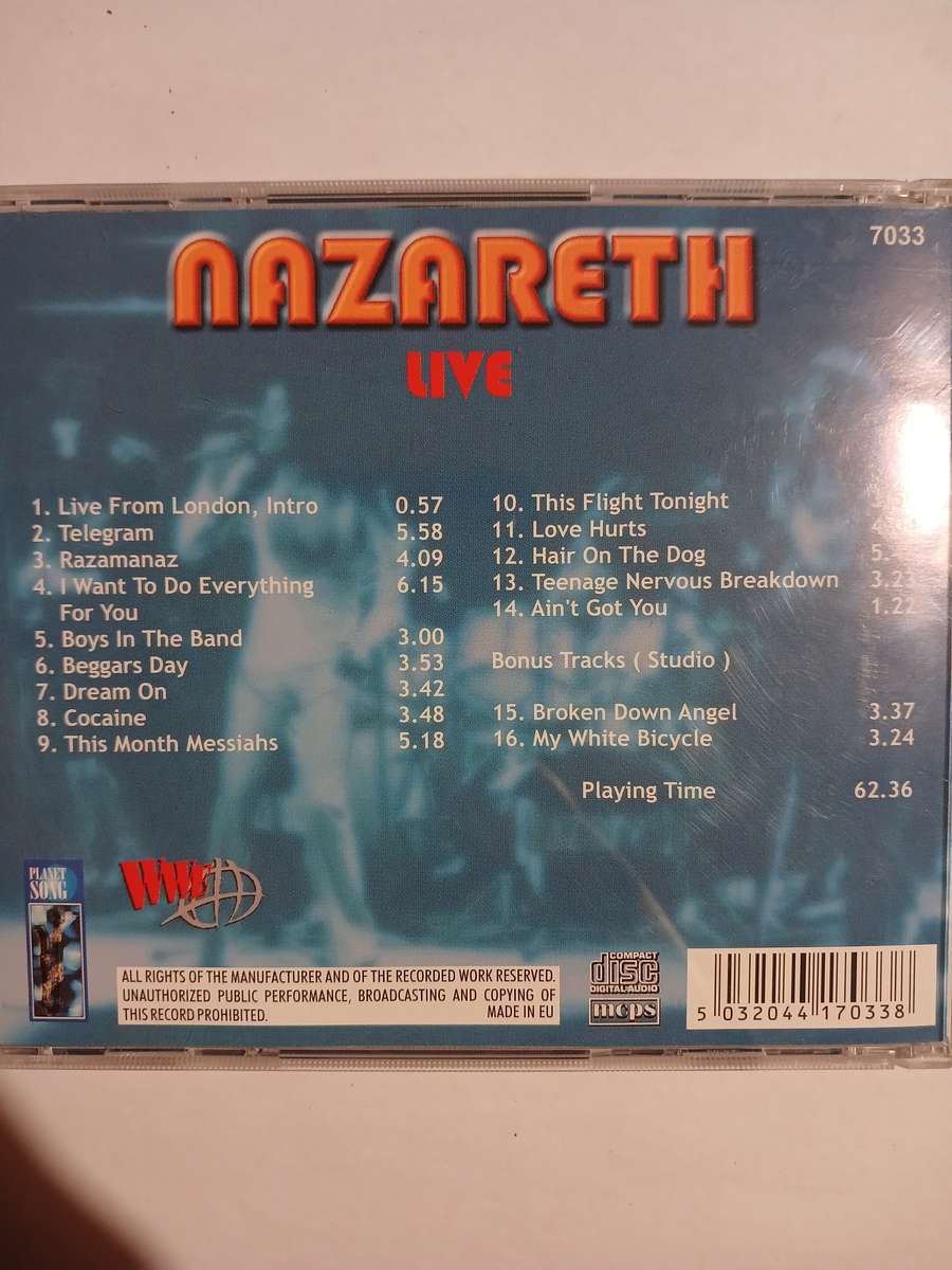 Nazareth, Live CD, EU