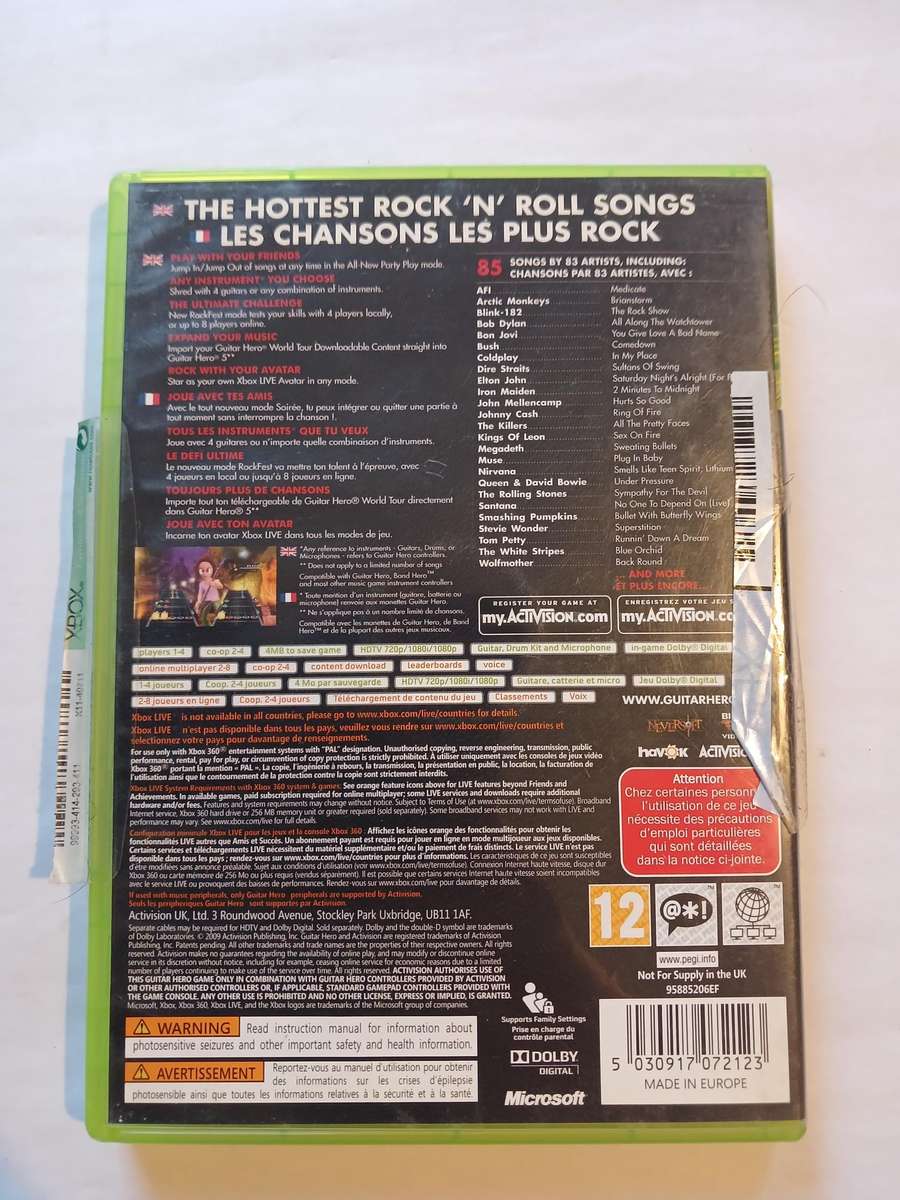 Xbox 360, Guitar Hero 5