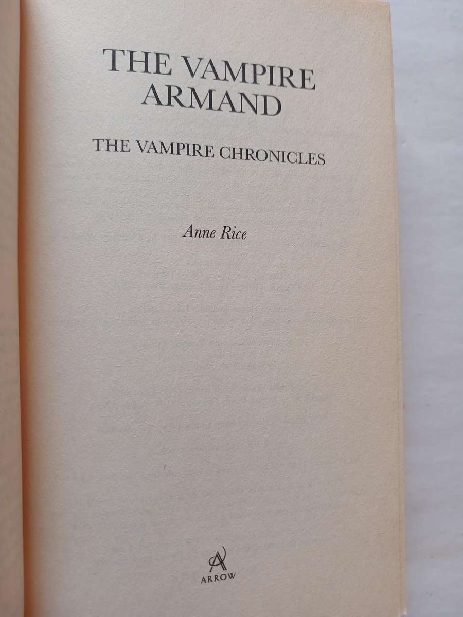 The Vampire Armand by Anne Rice