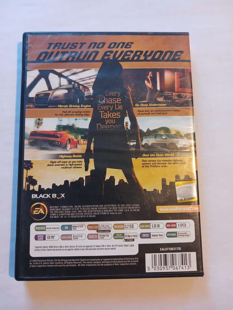Need for Speed Undercover PC DVD