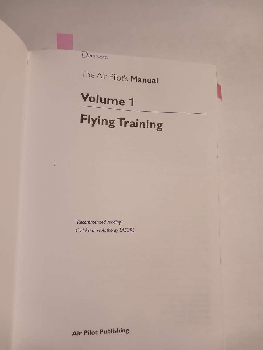 Air Pilot's Manual, Flying Training Volume 1