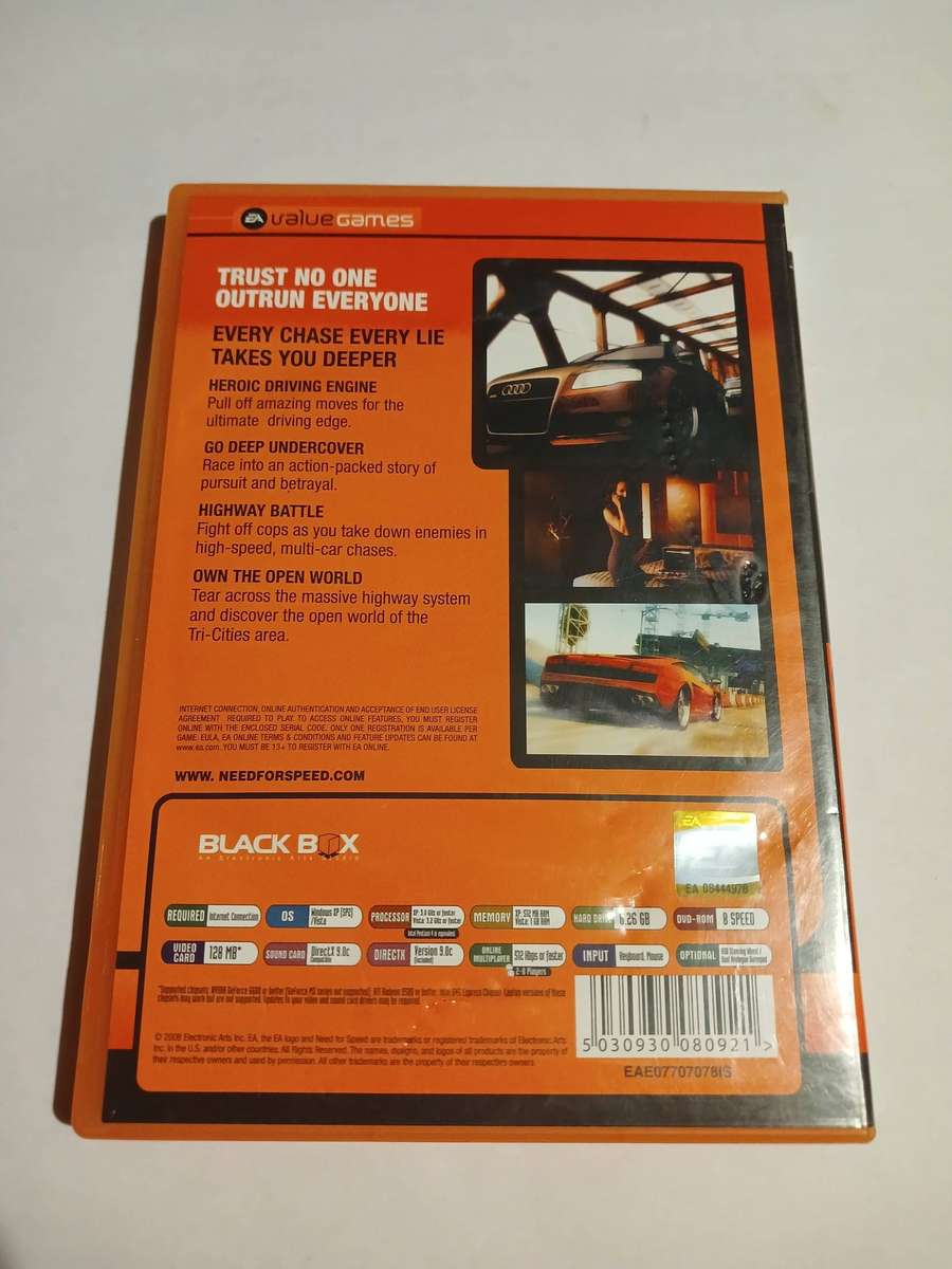 Need for Speed Undercover PC DVD
