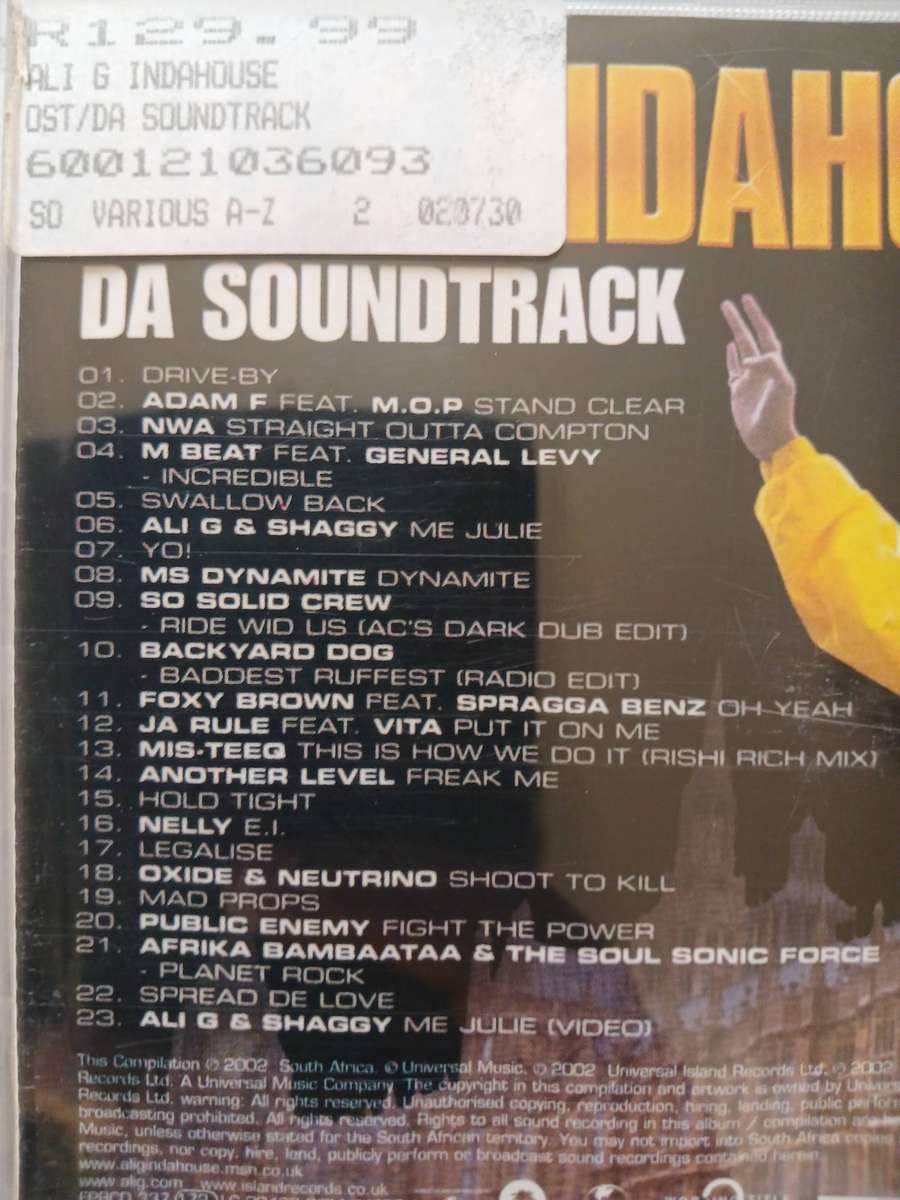 Ali G Indahouse, Da Soundtrack CD, Enhanced