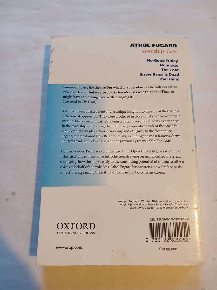 Athol Fugard, Township Plays