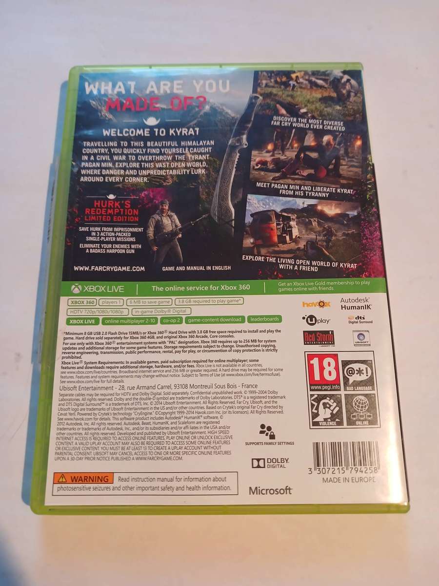 XBOX 360, FarCry 4 Limited Edition