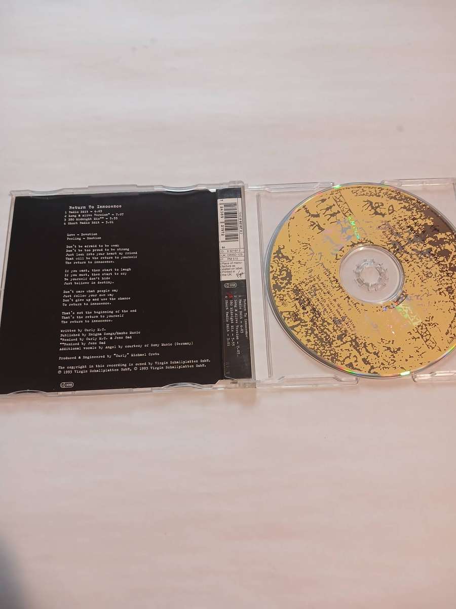 Enigma, Return to Innocence CD single, EU