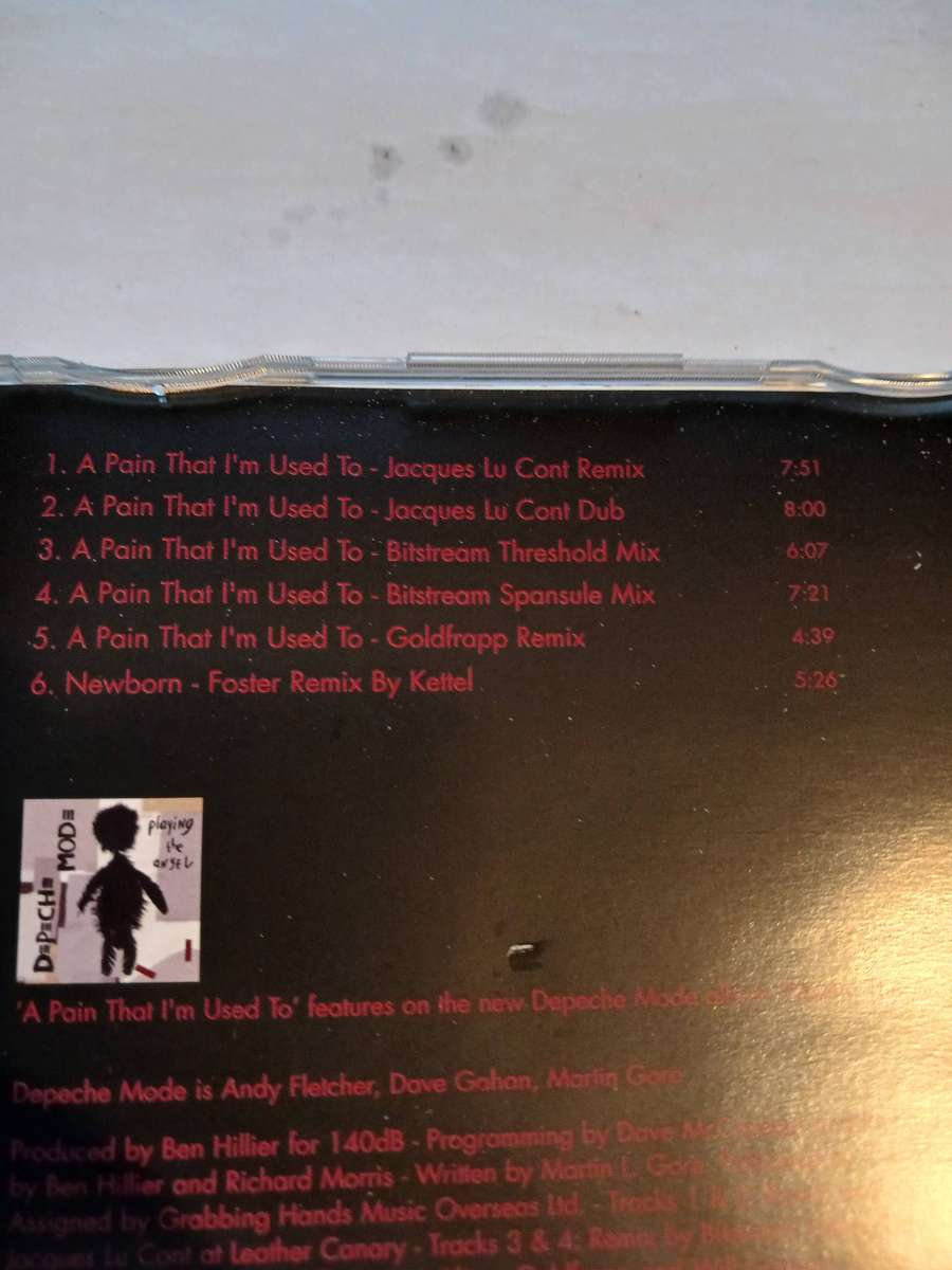 Depeche Mode, Pain That I'm Used To CD single, Club Promo, UK & Europe