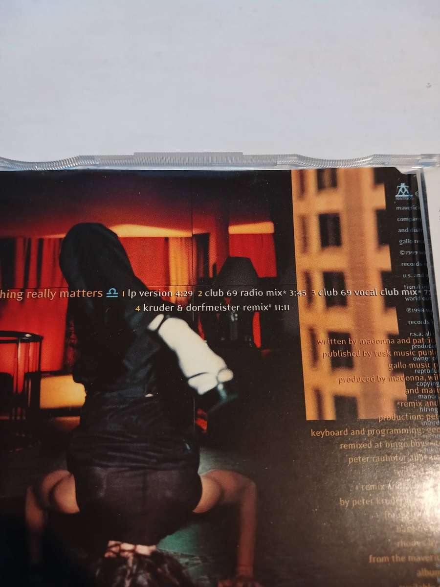 Madonna, Nothing Really Matters CD single