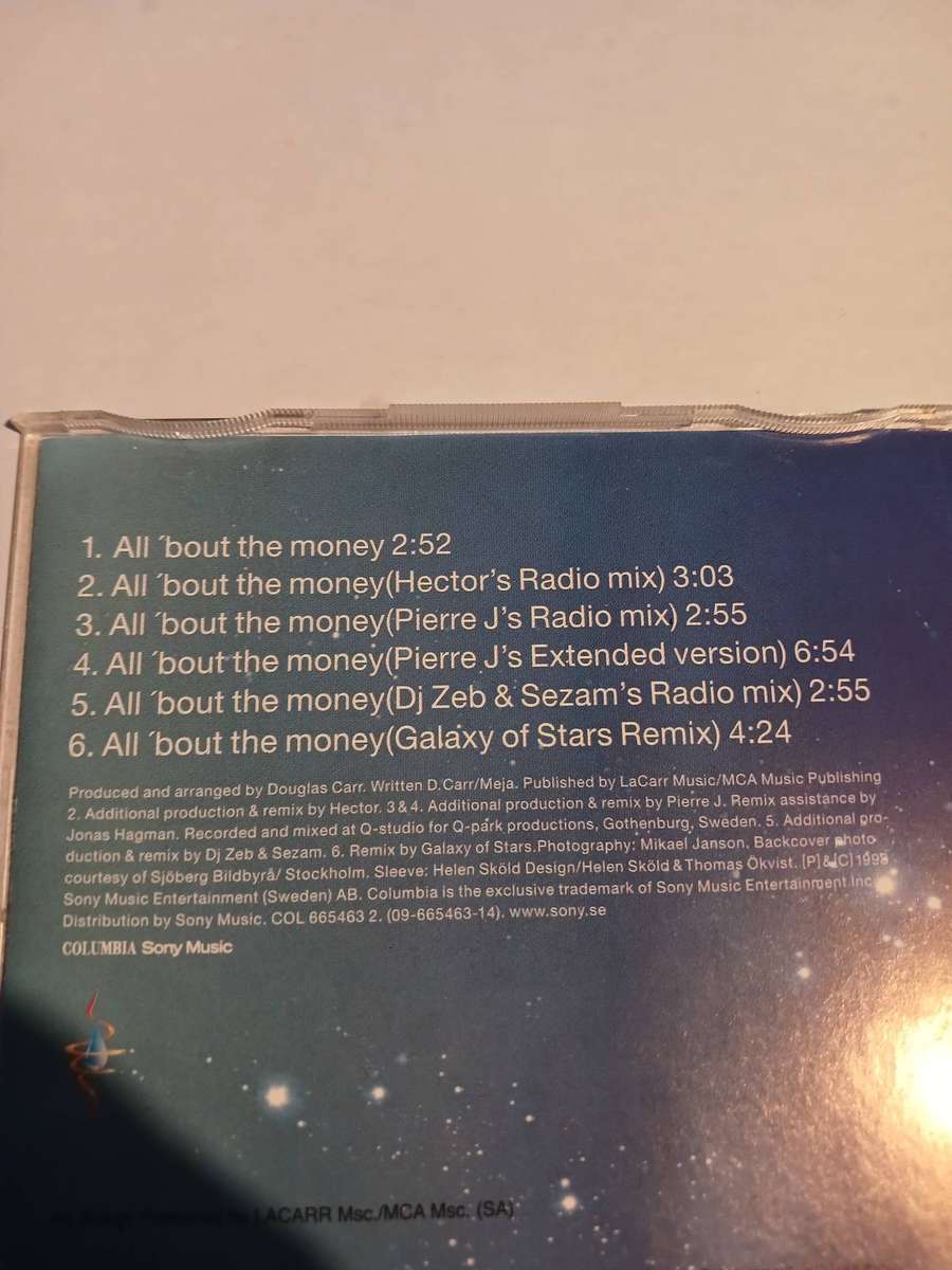 Meja, All 'bout the Money CD single