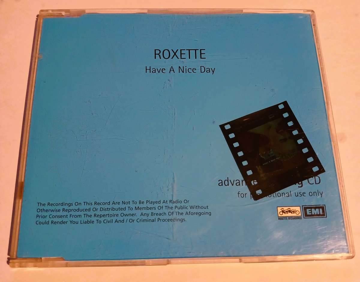 Roxette, Have A Nice Day CD, UK & Europe