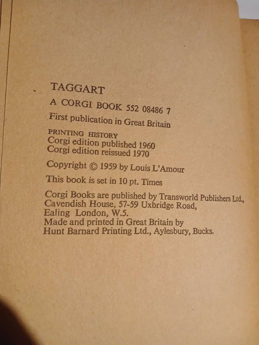 Louis L'Amour, Taggart