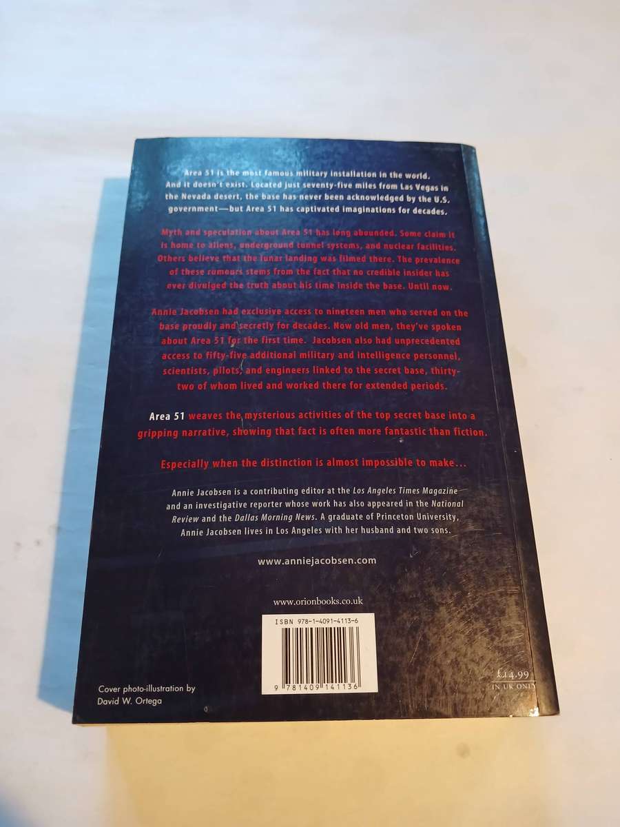Area 51, An Uncensored History of America's Top Secret Military Base by Annie Jacobsen