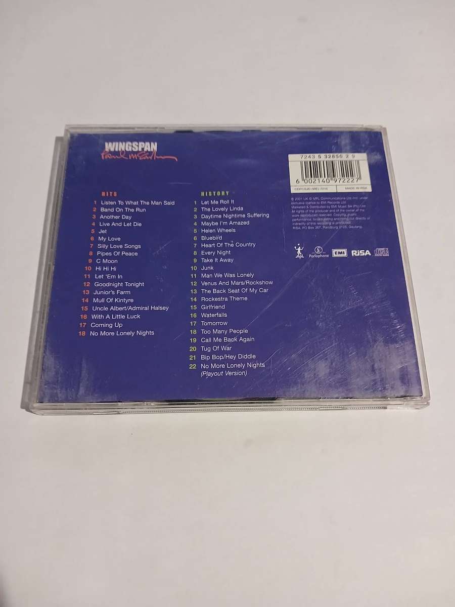 Paul McCartney, Wingspan, Hits and History, 2 x CD