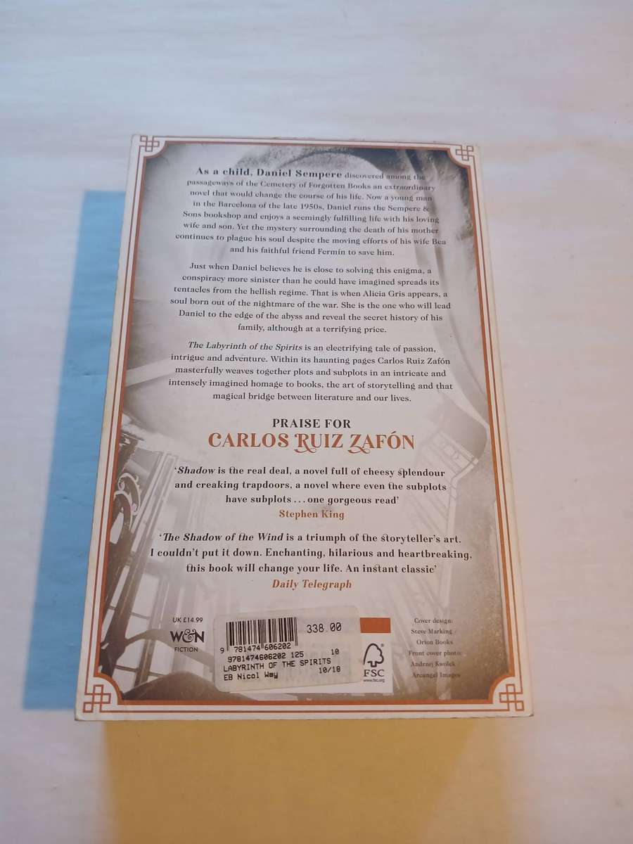 The Labyrinth of the Spirits by Carlos Ruiz Zafon