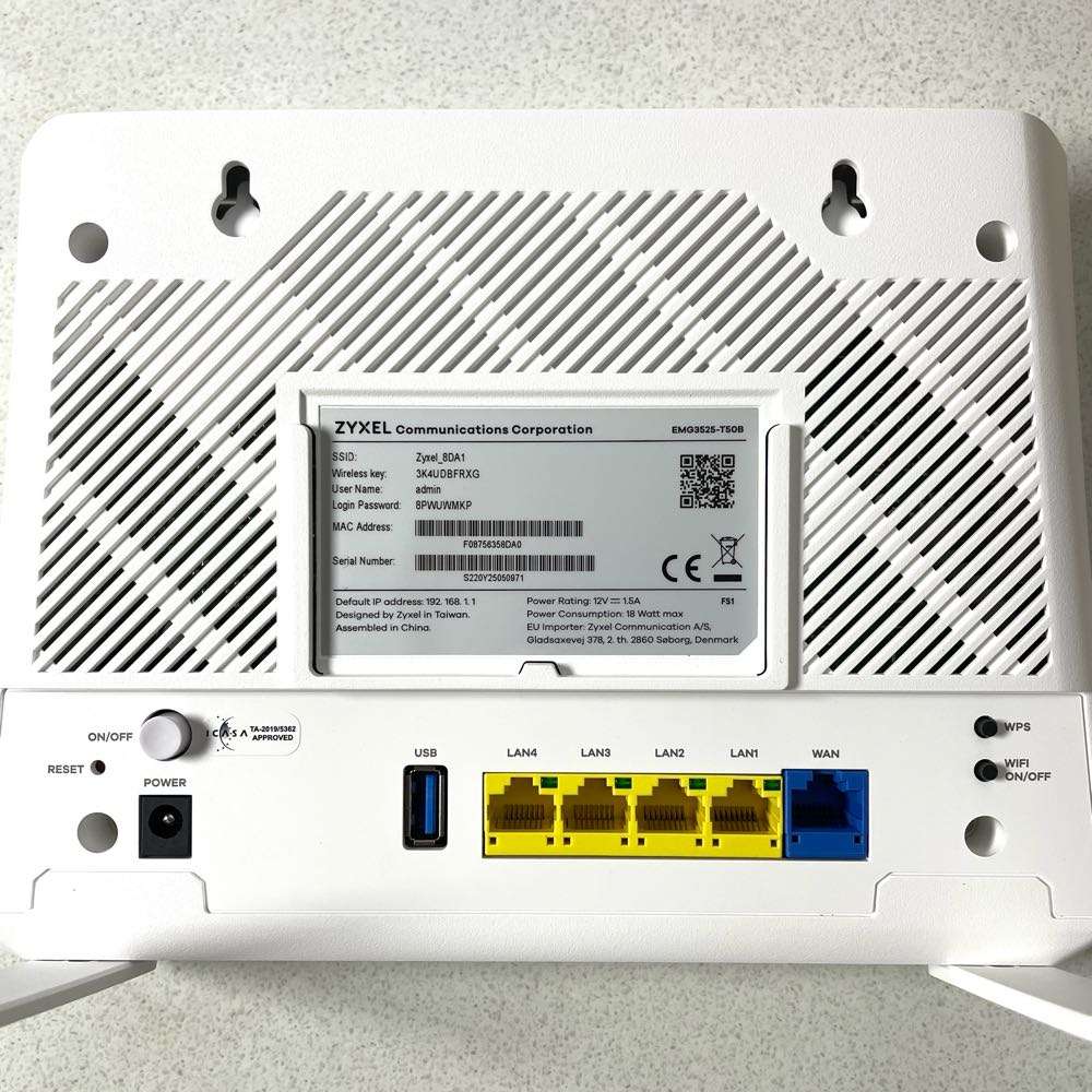 Zyxel Ethernet Gateway Wifi Internet Router