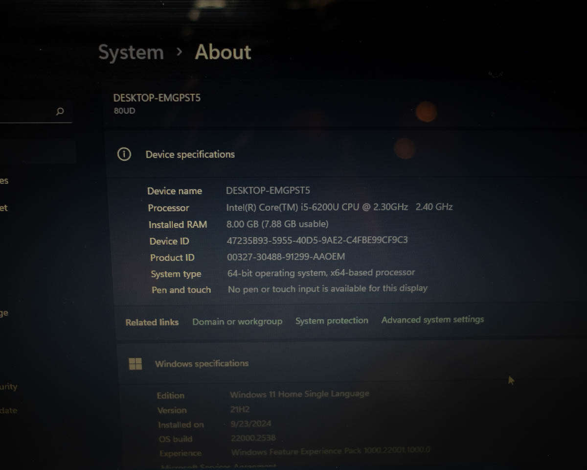 Lenovo i5 6th gen Laptop