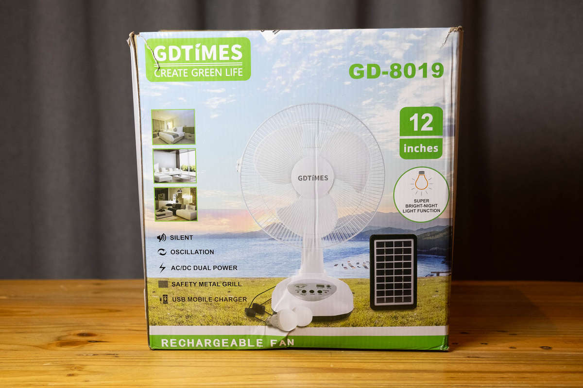 Recharcheable fan and lights channel