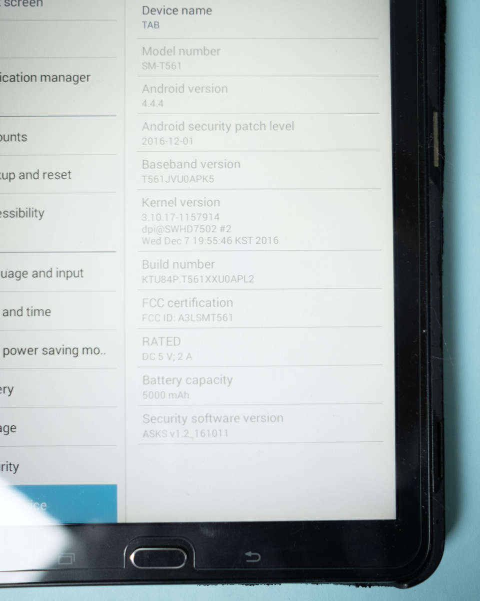 Samsung 10inch Tablet T561