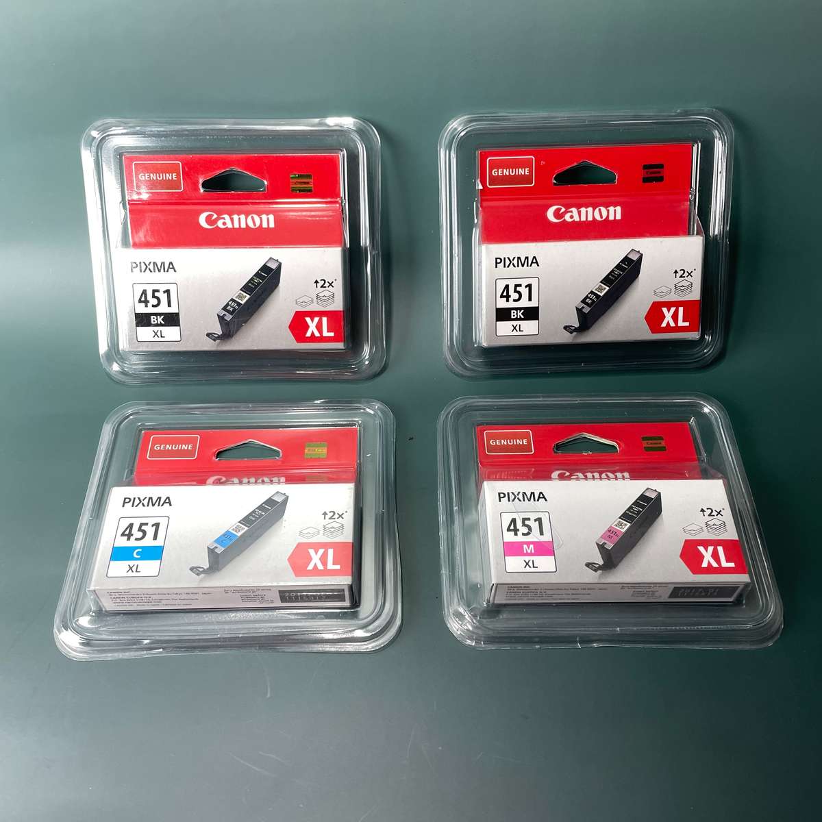 Lot of 4 Canon Printer Cartridges