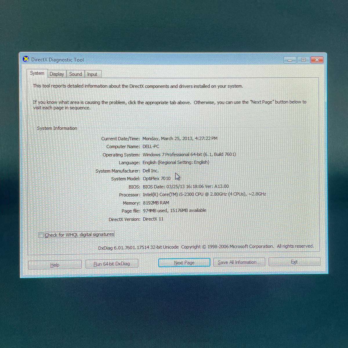 Dell Optiplex 7010 i5 PC