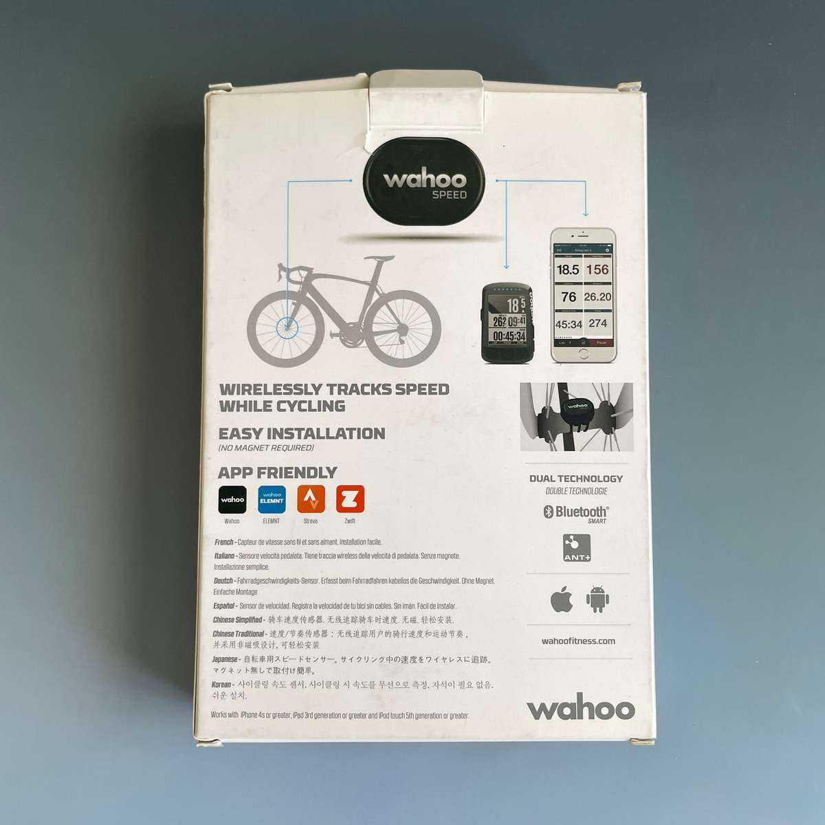 Wahoo RPM speed sensor bicycle