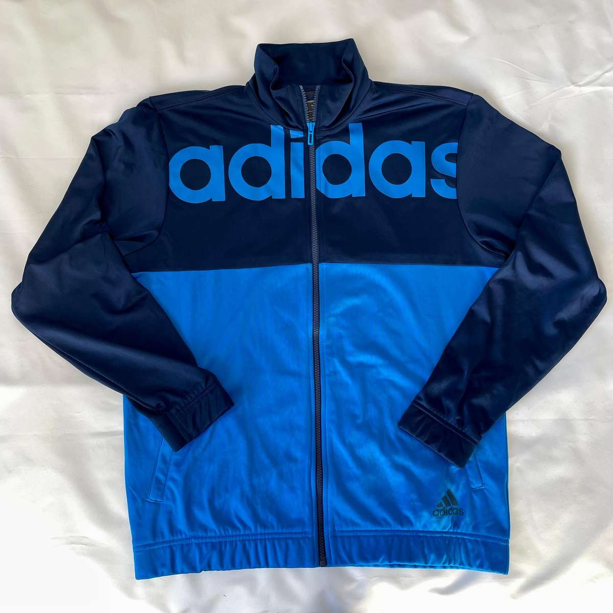 Adidas Mens Sports Blue Jacket Large