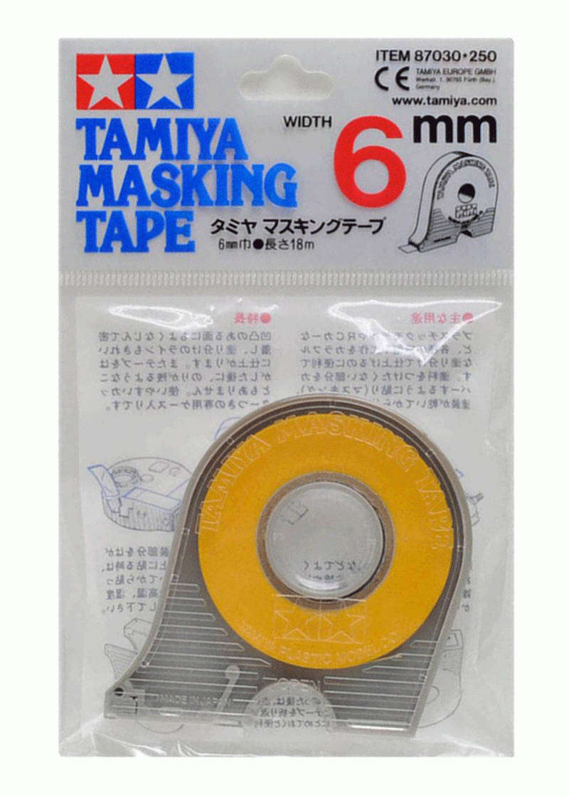 Masking Tape 6mm with Dispenser (18meter) TAMIYA 87030