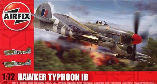 Hawker Typhoon 1B - 1/72 Scale (Airfix)(A02041)(ON0311)